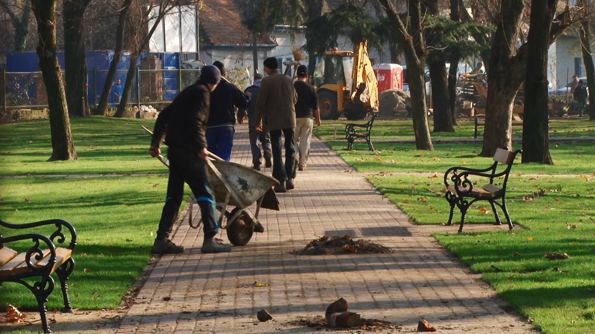 Lucrările din Parcul Justiției, în linie dreaptă