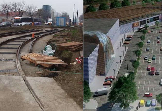 Se apropie deschiderea mall-ului din Calea Şagului. Problemele cu liniile de tramvai rămân