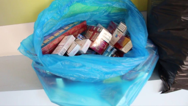 Ţigări de contrabandă cu iz de peşte-VIDEO