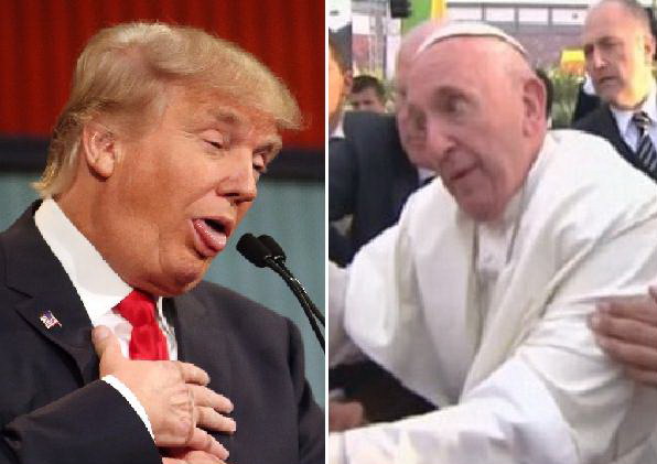 Contre dure între Donald Trump şi Papa Francisc