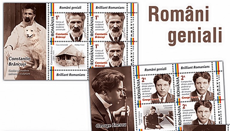 Filatelie cu 6 Români Geniali. 4 au murit dincolo de granițele României…