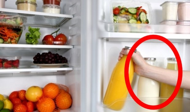 Ce se întâmplă dacă pui laptele în uşa frigiderului
