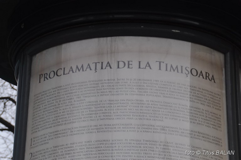 Cui i-e rușine cu Proclamația de la Timișoara?…