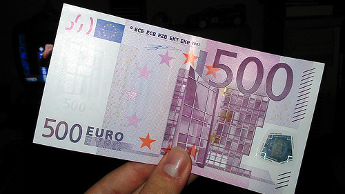 Dispare bancnota de 500 de euro?