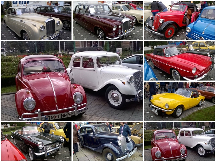 Bijuterii pe patru roți fac spectacol în centrul Timișoarei, la „Retroparada Primăverii”