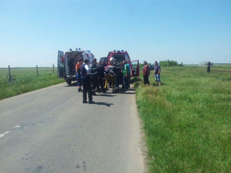 Alt accident feroviar în județul Timiș. Șoferul a zburat prin parbriz!… FOTO
