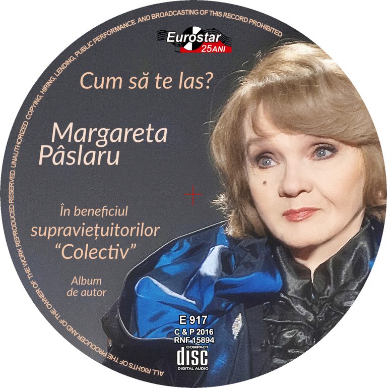 Timişorenii pot să-i ajute pe supravieţuitorii de la Colectiv cumpărând noul album al Margaretei Pâslaru