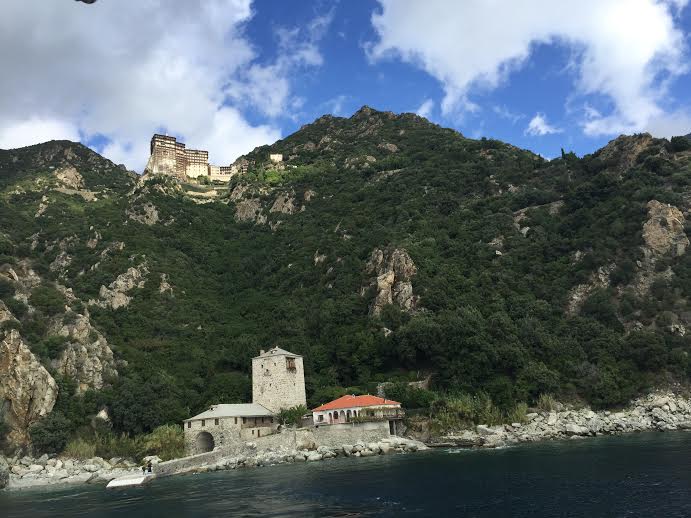 Pelerini timișoreni pe Muntele Athos