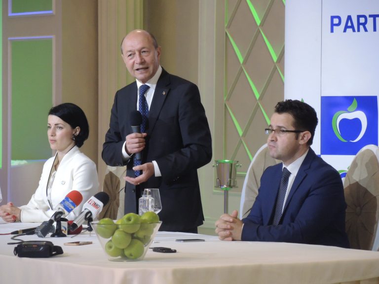 Traian Băsescu a venit la Timişoara să-şi achite amenda