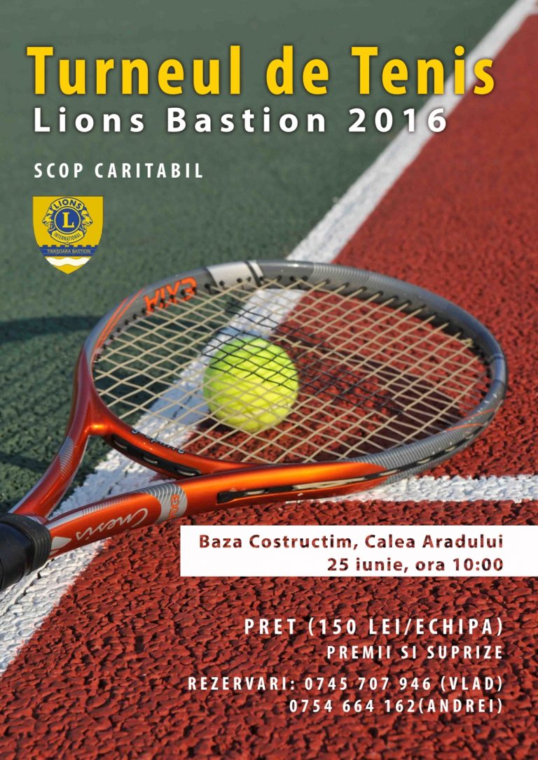 Turneu de tenis caritabil pentru orfanii de la Recaș