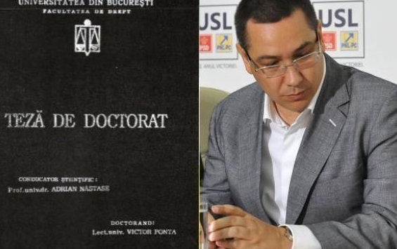Răzgândeanu 2: după ce ce în 2014 anunţa el că renunţă la titlul de doctor, Ponta revine acum şi cere anularea ordinului de retragere!