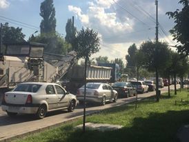 Înjurături și claxoane pe Take Ionescu, în Timișoara