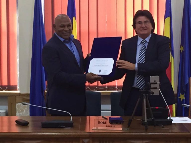 Chester Williams este Cetățean de Onoare al Timișoarei