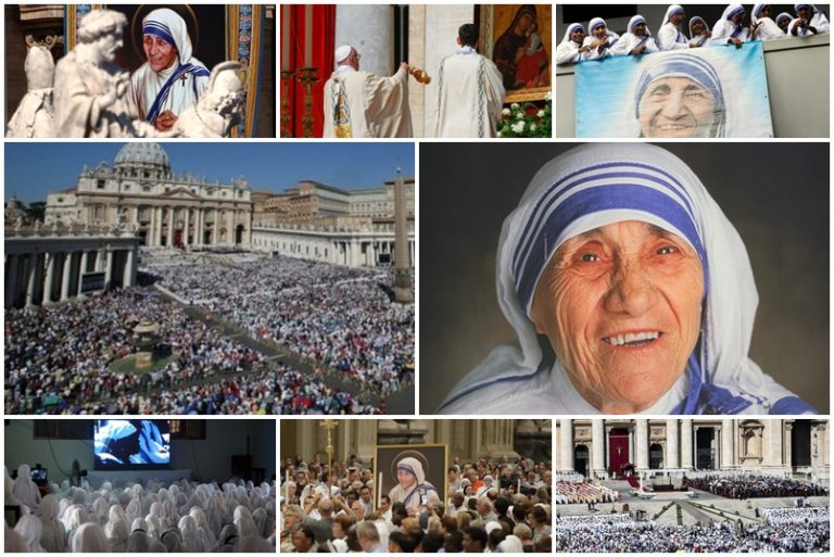 Ceremonie istorică la Vatican! Maica Tereza a fost declarată sfântă şi va fi trecută în calendarul catolic, fiind celebrată la 5 septembrie