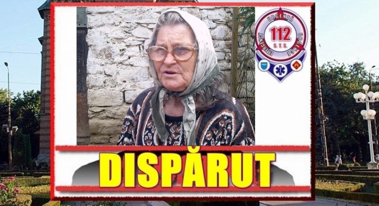 O femeie de 84 ani a dispărut de la domiciliu. Ai văzut-o? Sună la 112!
