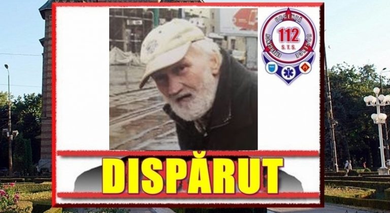Bărbat de 83 de ani din Timișoara, dat dispărut de la domiciu. L-ai văzut? Sună la 112!…