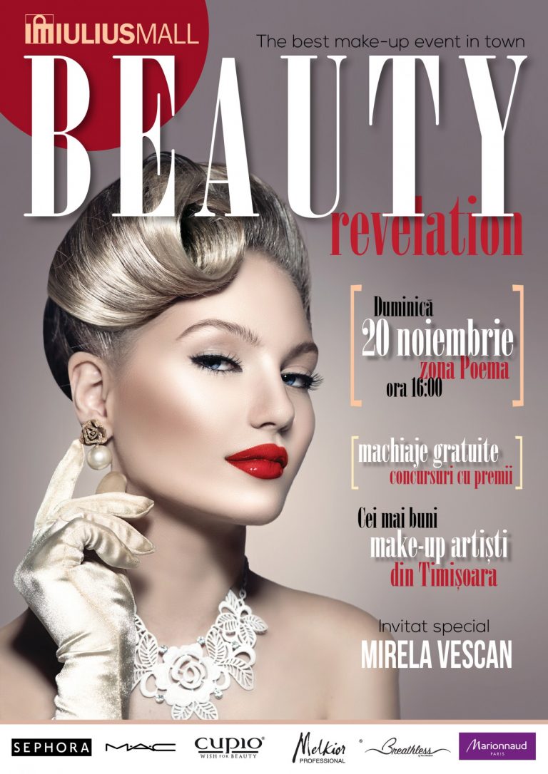 Descoperă arta make-up-ului profesionist, duminică, la Iulius Mall