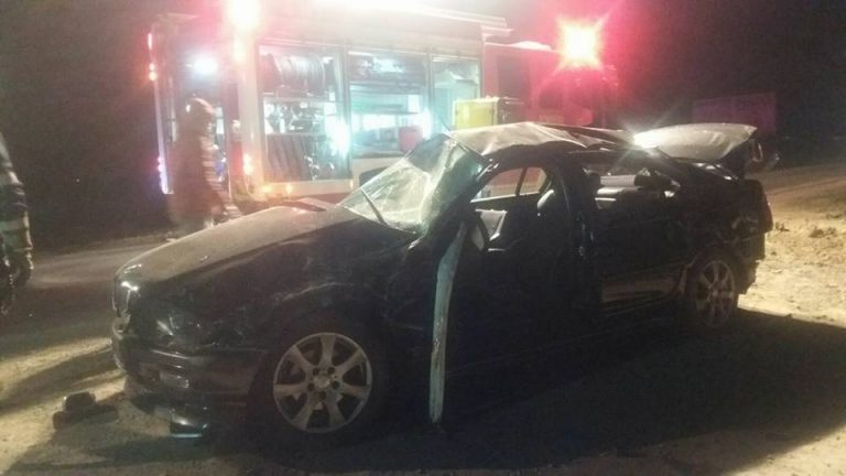 Accident la intrarea în Moșnița! Un bărbat a ajuns la spital