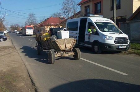 Cu căruţa prin Timişoara! Un şofer a surprins vehicului şi l-a filmat