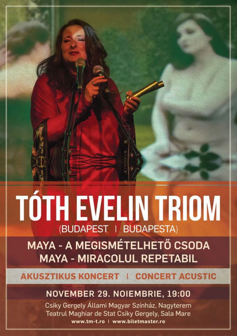 Trupa Tóth Evelin TrióM din Ungaria concertează la Timișoara
