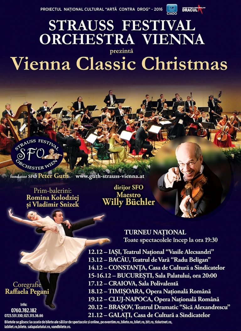 Trăiește un Crăciun veritabil vienez! Strauss Festival Orchestra Vienna va concerta pentru timișoreni!