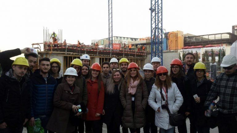 Studenţi din străinătate, viitori ingineri, au vizitat un șantier din Timișoara