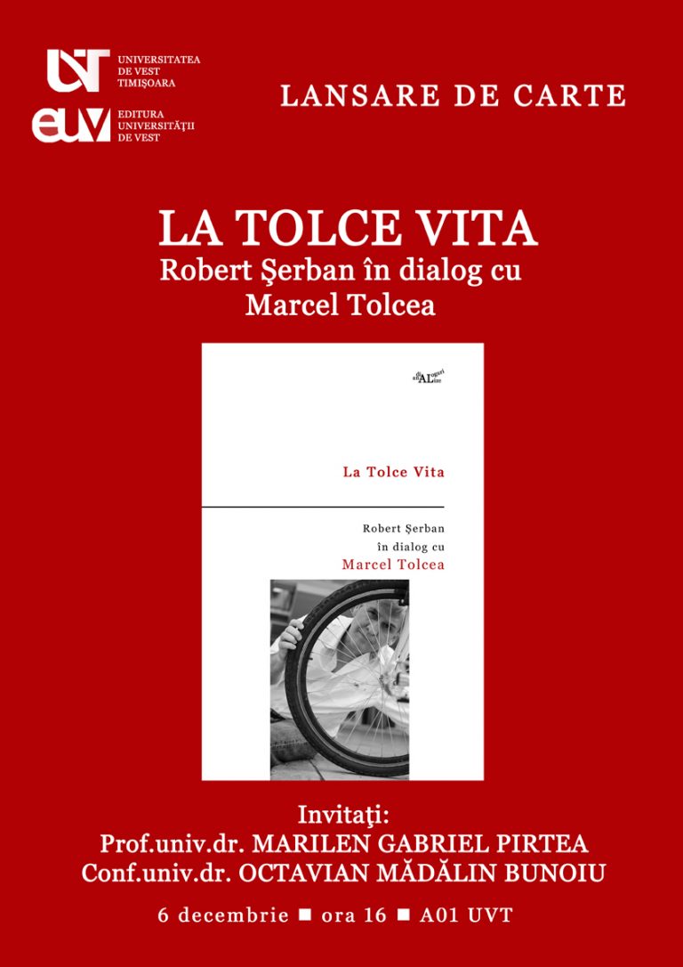 Editorialistul Banatul azi, Robert Șerban, lansează o nouă carte