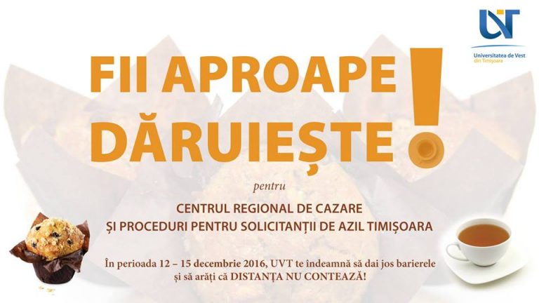 Cumperi o brioșă și un ceai și ajuți solicitanții de azil din Timișoara