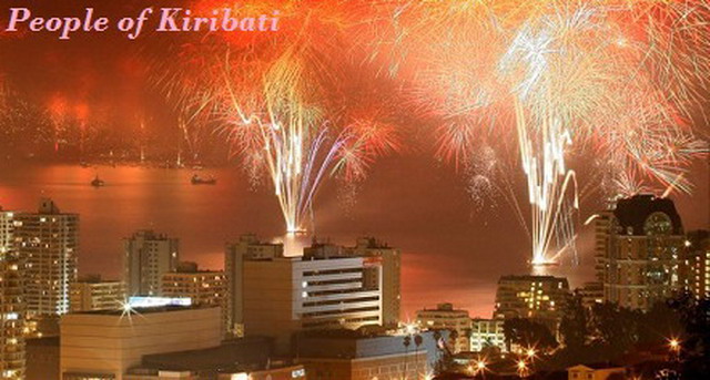 Anul Nou a venit deja… în Kiribati!