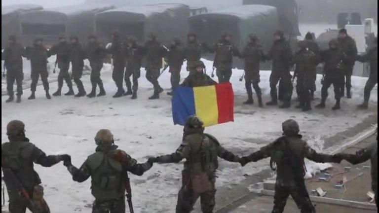 Militarii Batalionului 151 Infanterie-Protecţia Forţei „Lupii Negri” sărbătoresc Unirea Principatelor Române-VIDEO