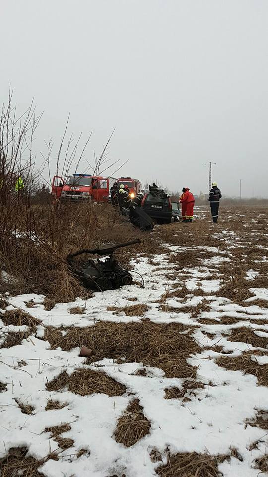 Accident teribil în vestul țării! Ce soartă a avut șoferul