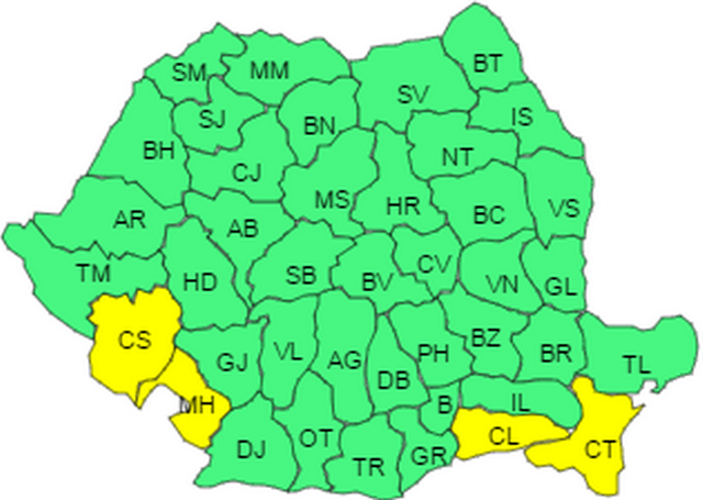 Un nou cod galben! Revin ninsorile în Banat. Nu scăpăm nici de ger şi viscol