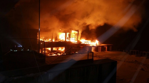 Incendiu devastator la clubul Bamboo din București-VIDEO