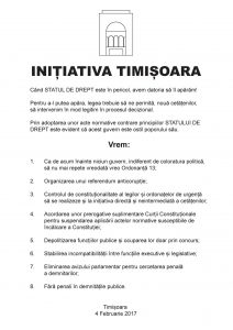 Noua Proclamatie de la Timisoara