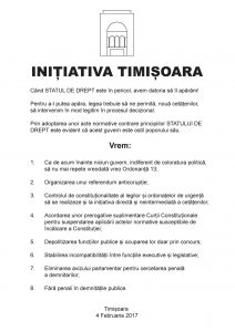 Noua Proclamatie de la Timisoara
