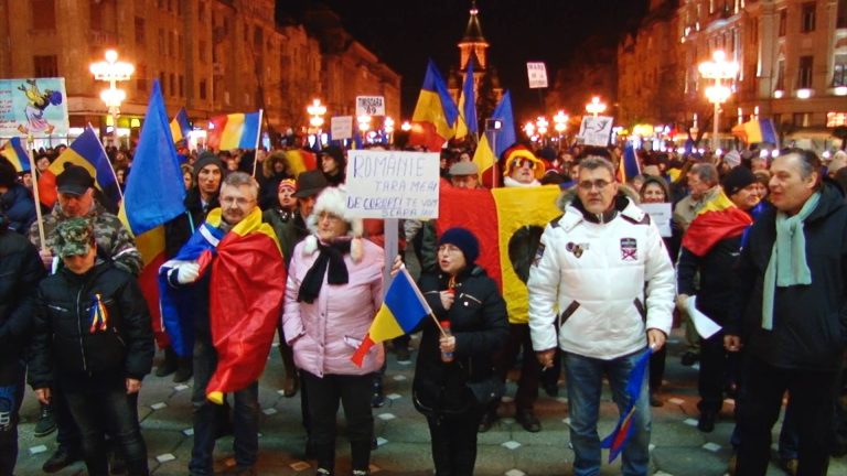 Timișoara, tot în stradă, a 12-a seară-VIDEO