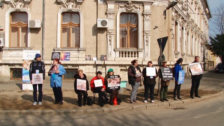 Protest la Timișoara în cadrul campaniei „40 de zile pentru viață” VIDEO