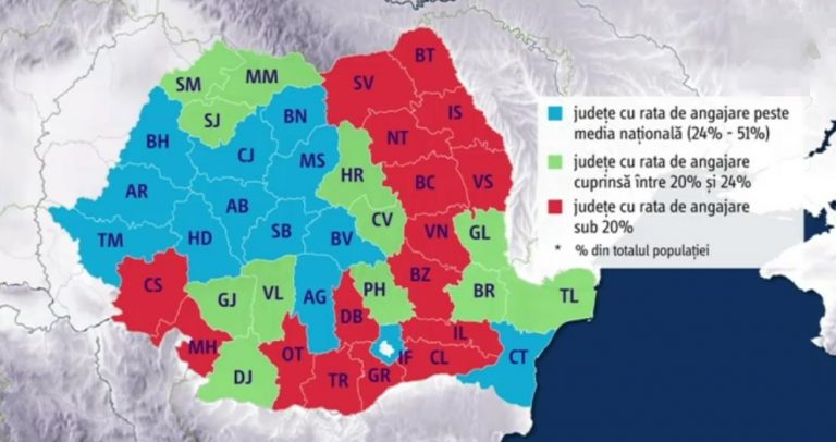 Timişul, printre judeţele în care se munceşte mult. Caraş-Severinul, la polul opus