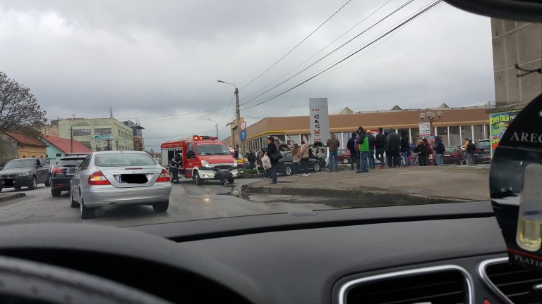 Accident rutier spectaculos în Timișoara