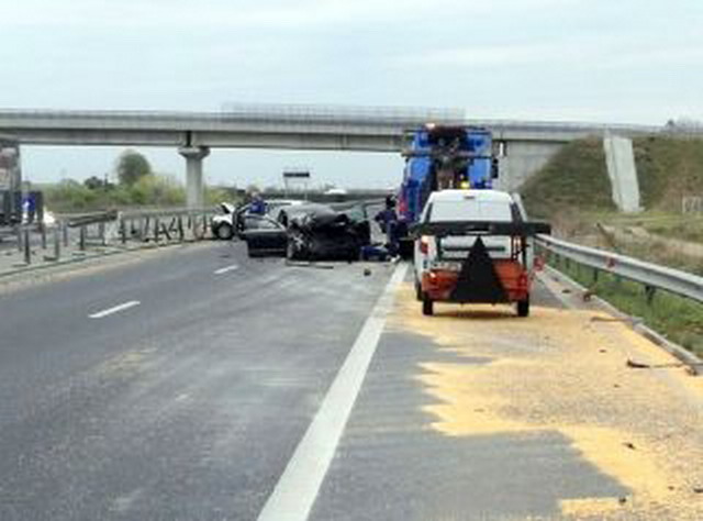 Accidente în lanţ pe autostradă, între Arad şi Pecica!