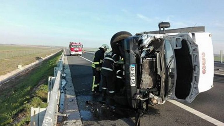 Accident neobișnuit pe autostrada Vestului!
