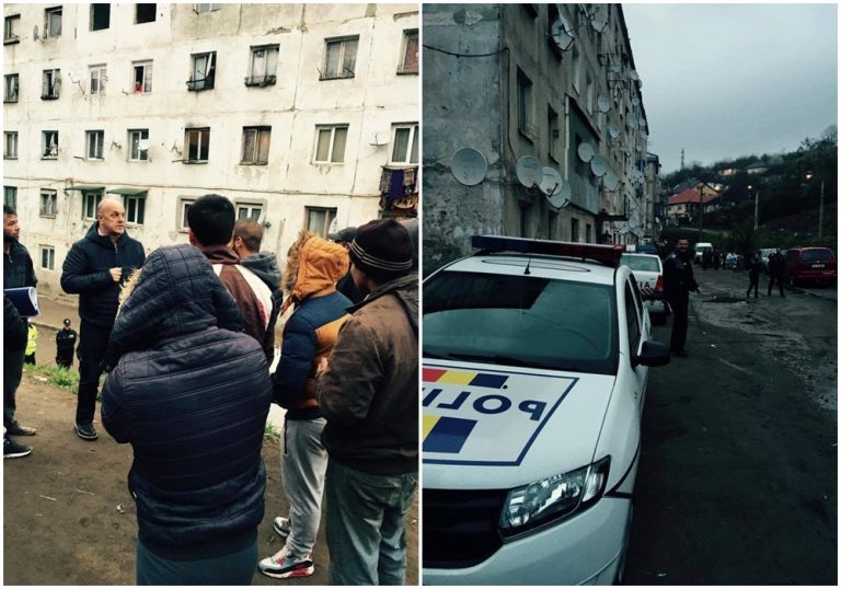 Razie cu autorități locale și polițiști în „favela” reșițeană