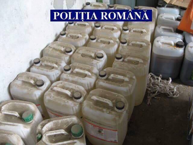 Acțiune de amploare! Mii de litri de substanțe toxice confiscate de polițiști și Garde de Mediu, în Timiș, Arad și alte 20 de județe!