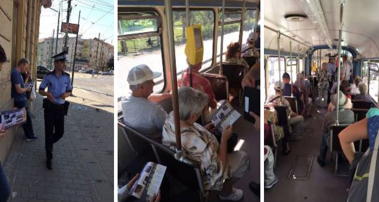 Călătorii din tramvaie, luați cu asalt de polițiști, la Timișoara! Ce s-a întâmplat?