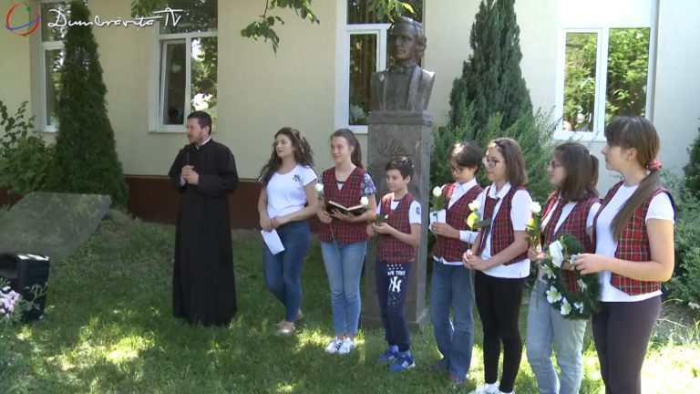 Mihai Eminescu a fost comemorat astăzi și în Dumbrăvița-VIDEO