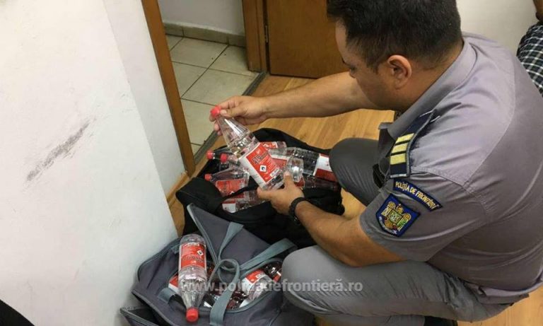 Alcoolul pătrunde prin graniţe de sârbi. Câți litri au descoperit polițiștii de frontieră