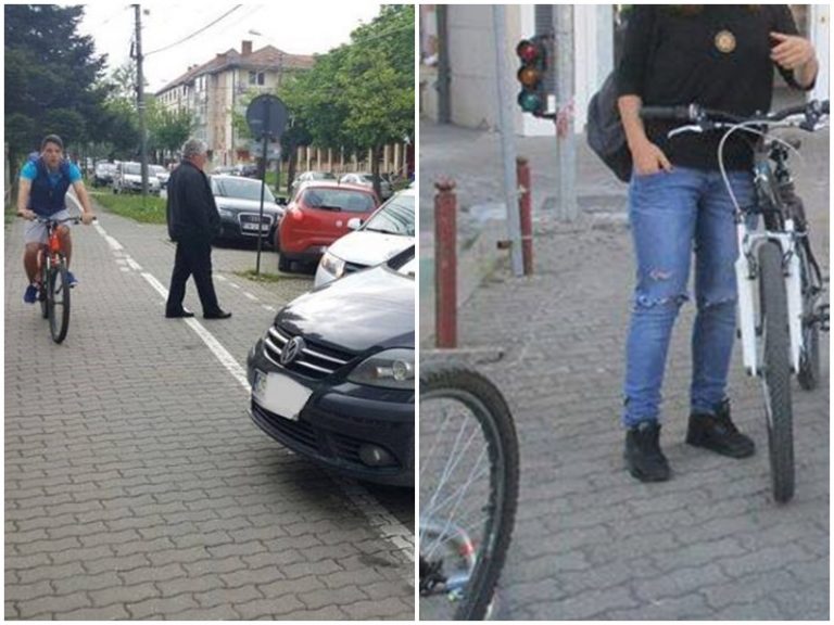 Biciclişti şi şoferi, amendaţi la greu de Poliţia Locală