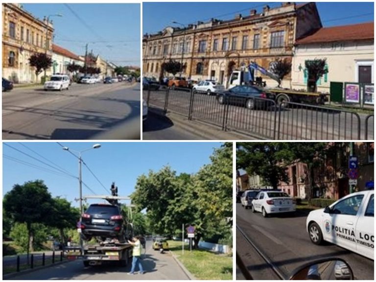 Atenție, șoferi! Iarăși se ridică mașini în Timișoara!
