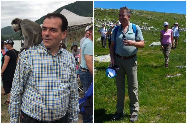Au fugit de caniculă! Iohannis cu soția, Orban cu… maimuța!