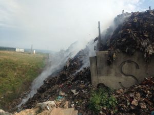 incendiu gunoi reșita